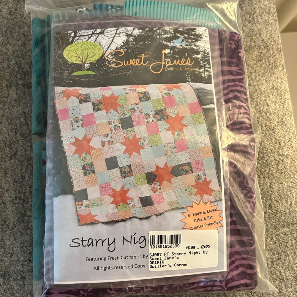 Sweet Jane’s Starry Night Quilt Kit